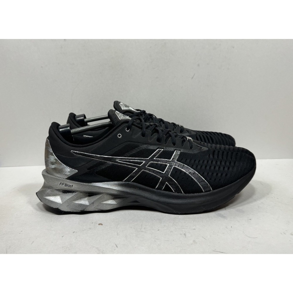 Asics FF Blast Black Silver Men's Size 15 Running Shoes 1011B157 Sneakers